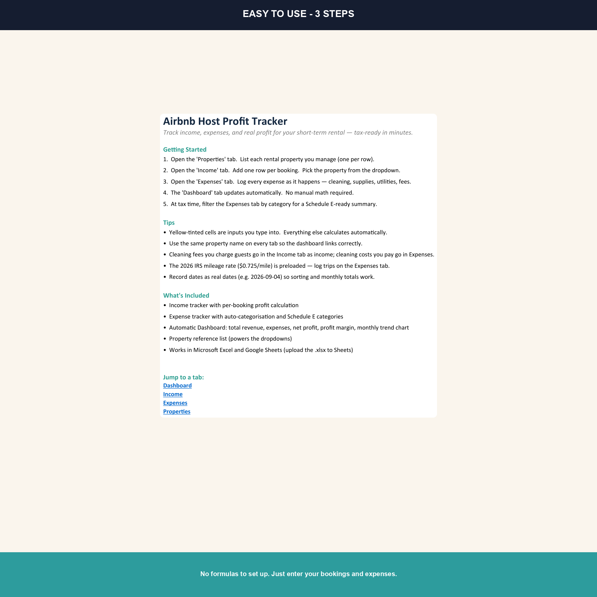 Airbnb Host Profit Tracker preview 5